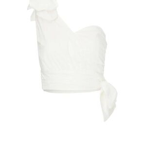 Ashley Park White‎ One Shoulder Tie Top